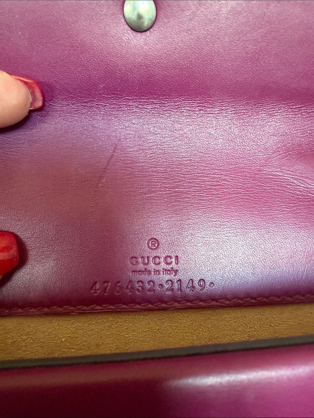Gucci Dionysus Super Mini Purple Velvet Crystal Chain Crossbody Bag - Picture 10 of 12